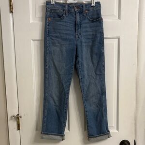 Madewell Women's Straight Leg Blue Jeans